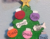 Small Christmas Tree Family Ornament