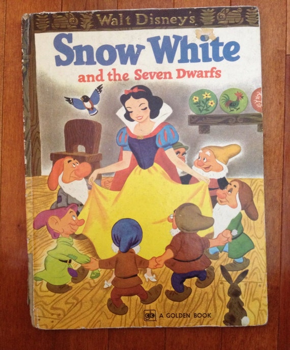 Vintage Disney Snow White Repurposed Storybook Desktop by MyHoard