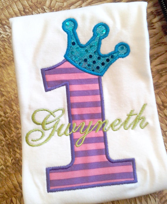 1st birthday princess shirt