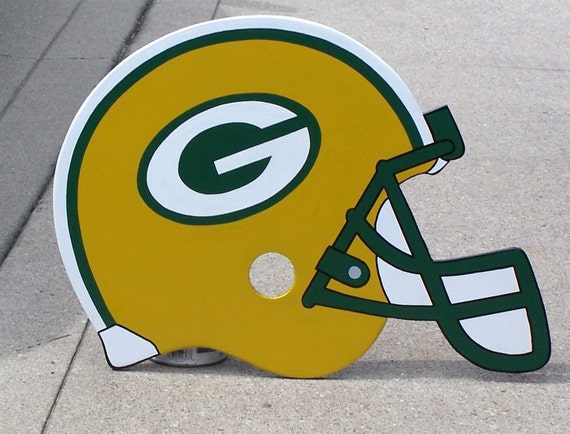 Items similar to Green Bay Packers Helmet Wood Realistic 