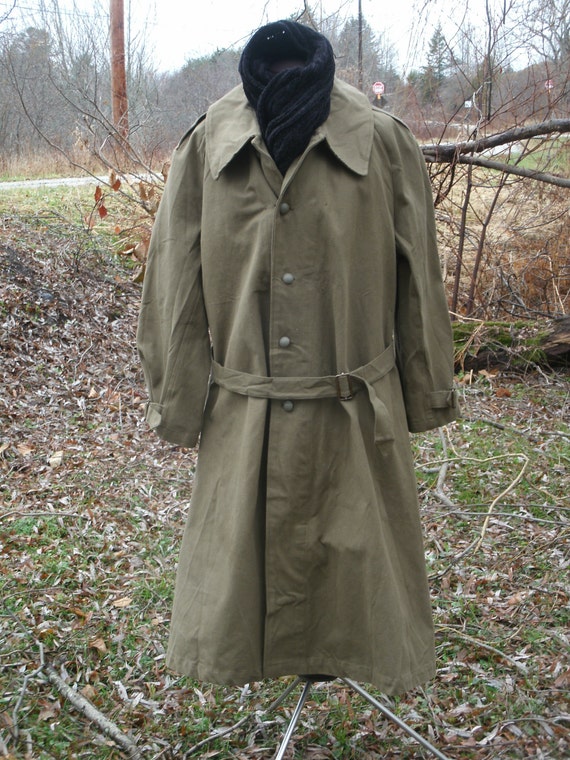 Vintage Trench Coat New Condition French by TheProfessorsAttic