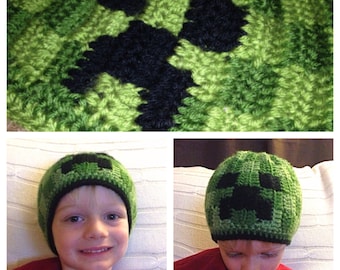 pattern creeper hat crochet PATTERN Video NLY Hat O   Gamer Crochet