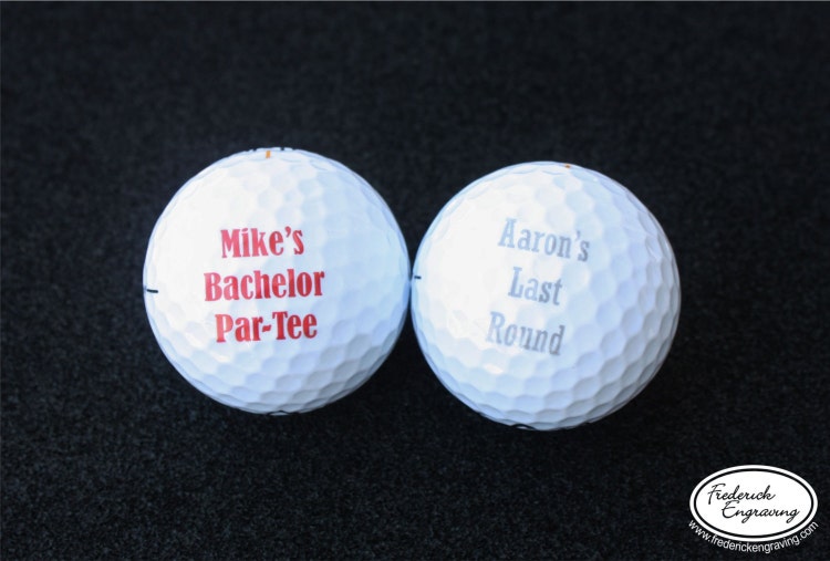 SHIPS FAST Personalized Golf Balls Custom by FrederickEngraving