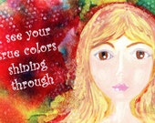 True Colors - postcard