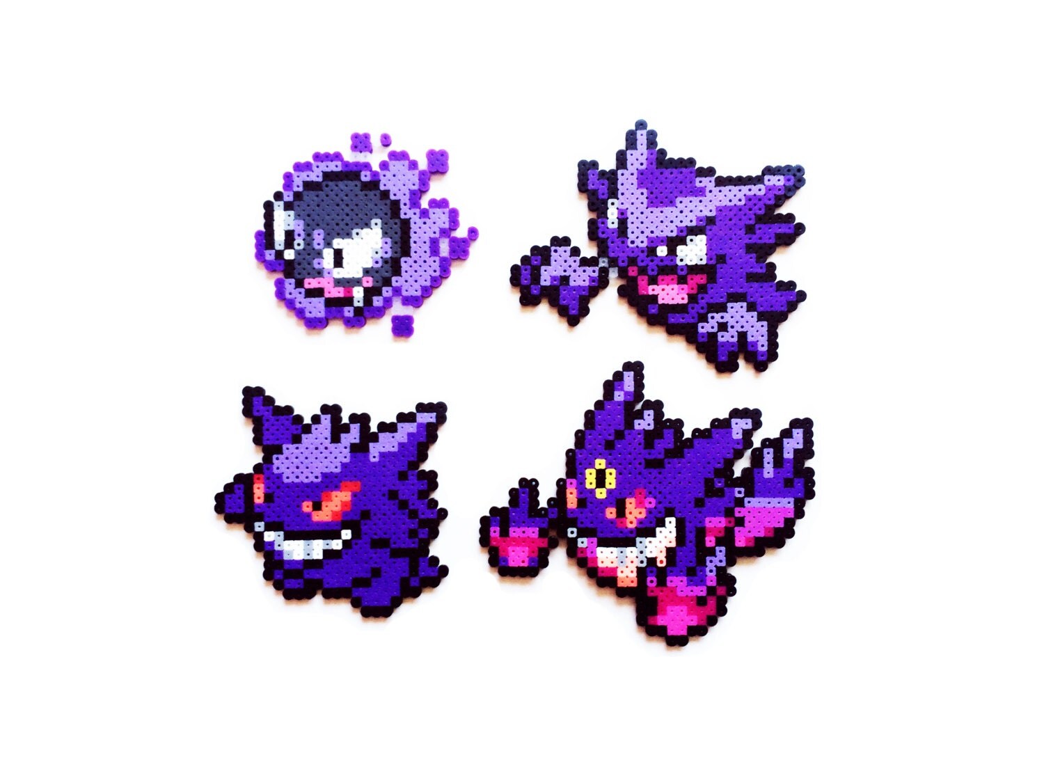 Pokemon Perler Gastly Haunter Gengar Mega Gengar