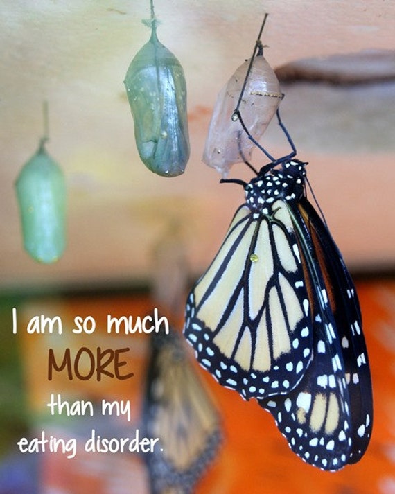 Items similar to eating disorder recovery art, anorexia recovery print