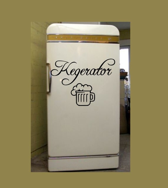 Kegerator Beer Fridge Vinyl DIY LARGE SIGN Decals 22 x