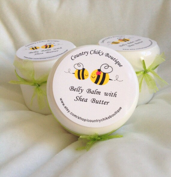 Belly Balm with Shea Butter / Organic / NonGmo / Pregnancy