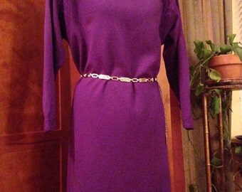 Awesome Castleberry Wool Purple Sweater Dress