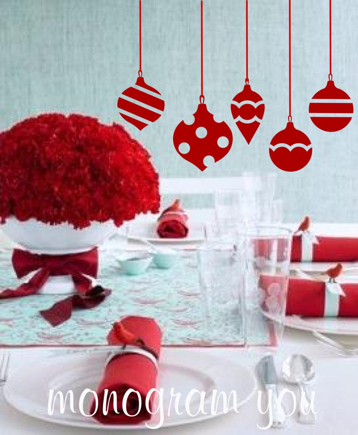 Christmas Ornament Vinyl Decals