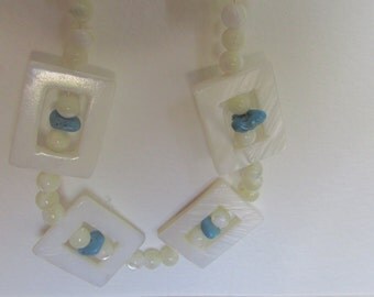 Mother of Pearl and Turquoise chip bracelet