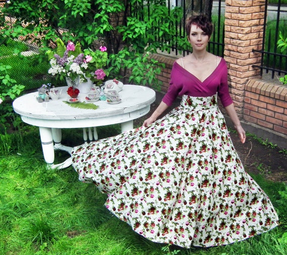 Maxi Floral skirt from FatBerry