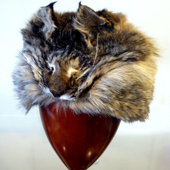 Handmade Bobcat Face Fur Hat From Grand by ThreadsOnTheShore