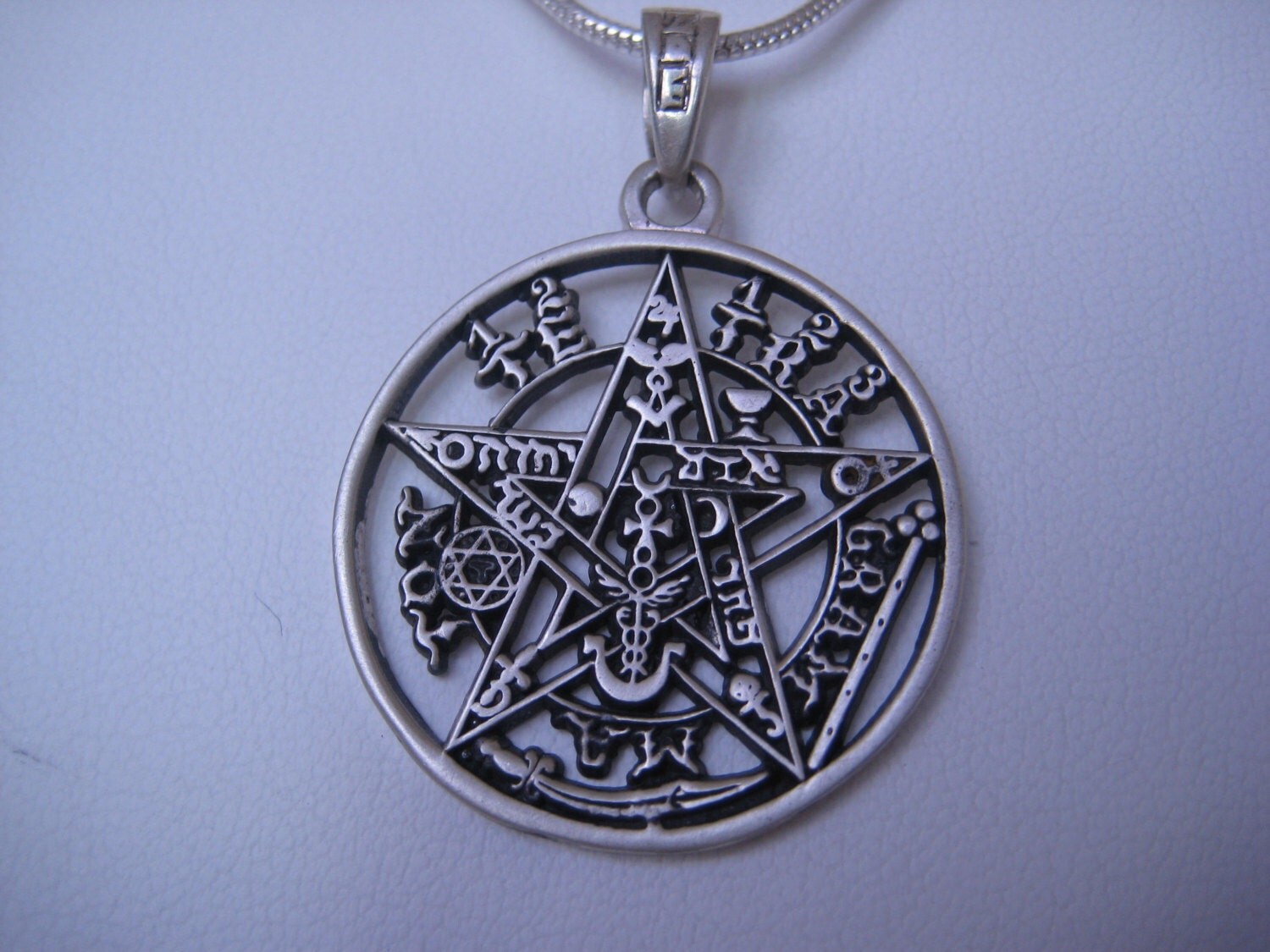 Tetragram Pendant Sterling Silver Pendant