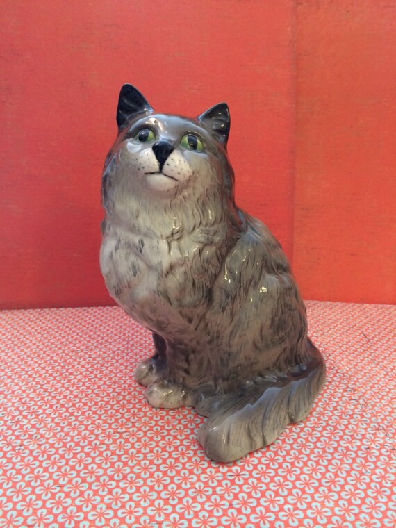 SALE Rare Beswick Grey Persian Cat No. 1867 Albert by LLsCoolCats