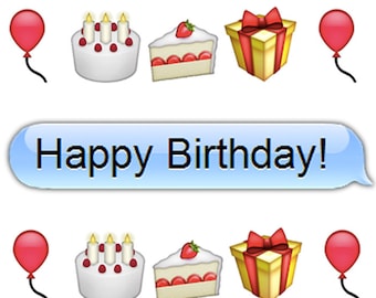 Happy Birthday Emoji Happy Birthday Emoji