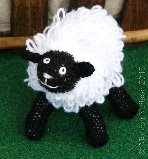 knitted sheep toy