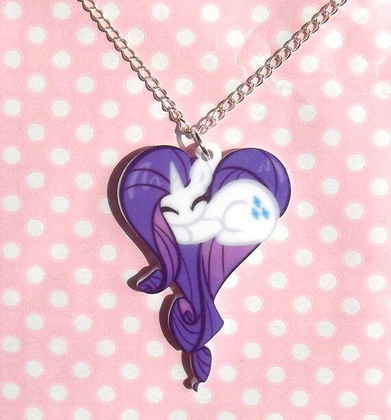 Rarity My Little Pony Friendship Is Magic sleeping heart necklace