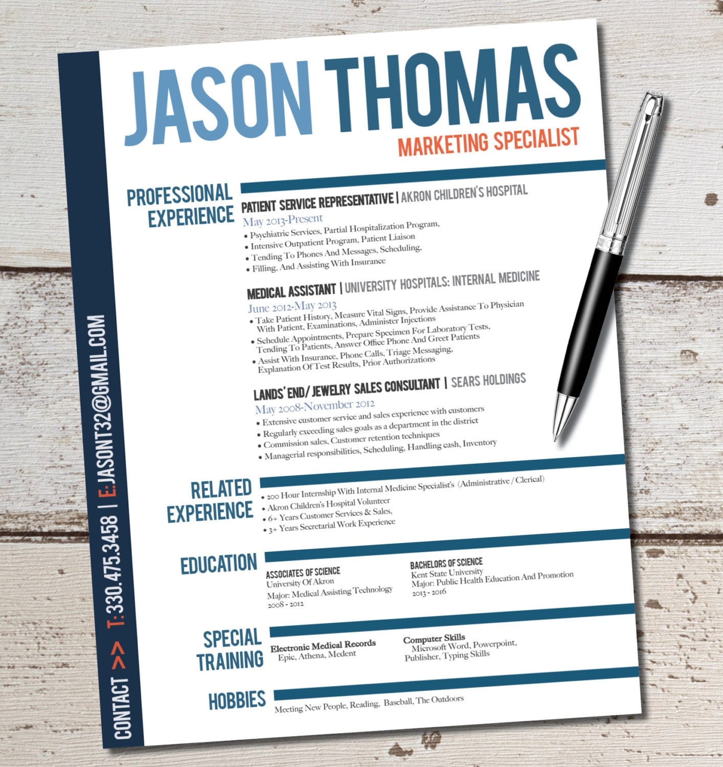 the jason resume design business sales marketing