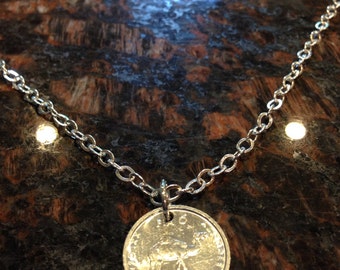 Somalia 10 shillings coin necklace