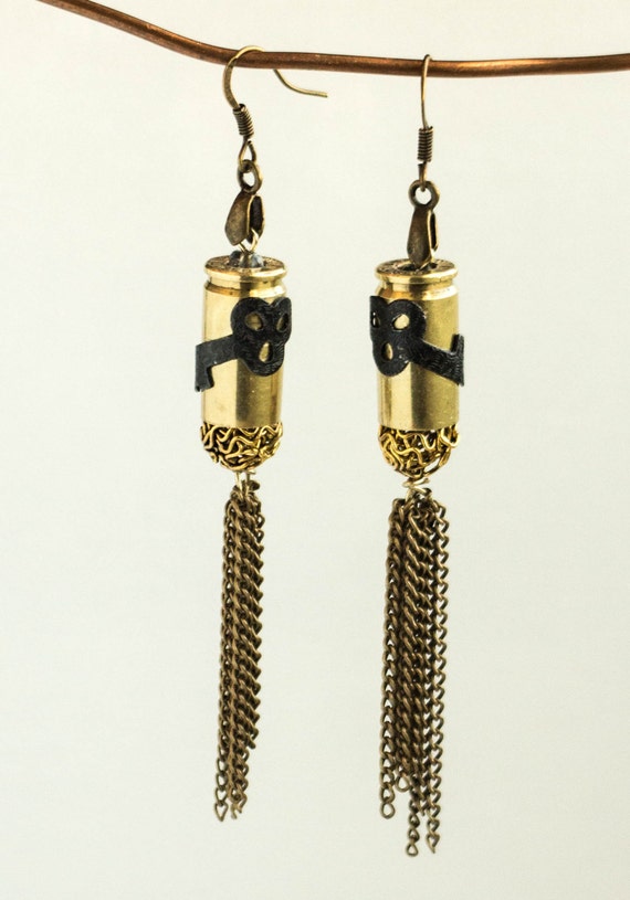bullet key tassel earrings bullet key tassel earrings