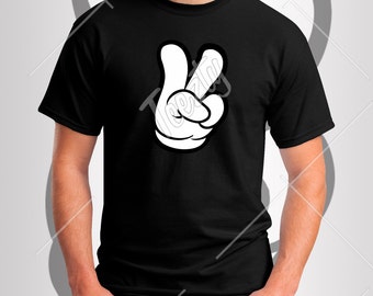 peace fingers shirt