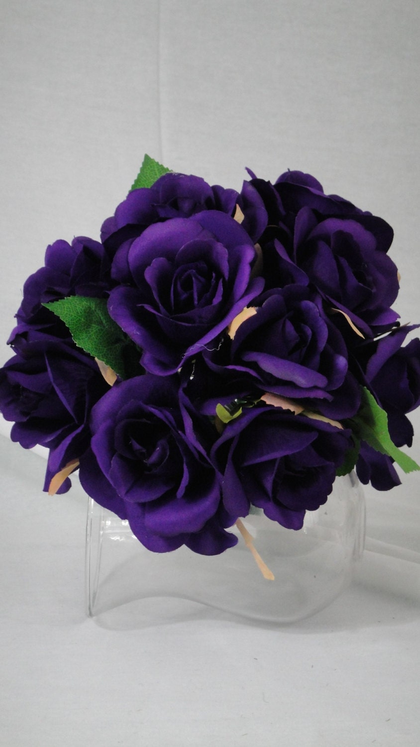 No 1015 Royal Purple Rose Bouquet 0825