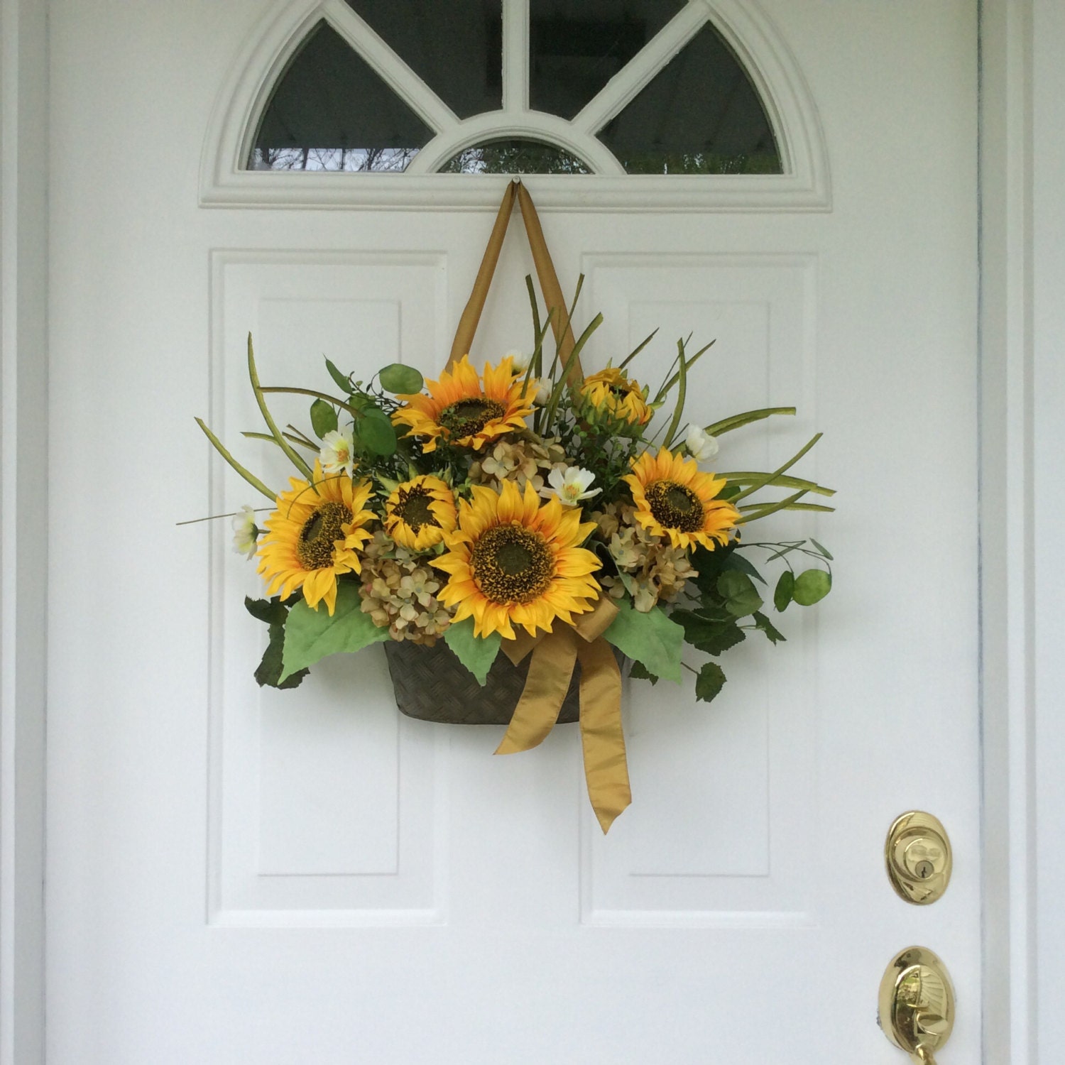 Summer Wreaths Sunflower Wreaths Front Door Decor Fall