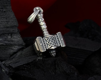 Thors hammer Pendant Silver 1 oz 28 gr Mjolnir Thor's hammer necklace Viking jewelry Norse jewelry