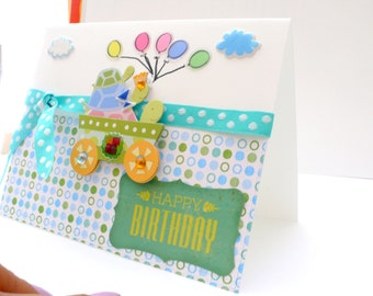 Kids Birthday Card, First Birthday Card, Boys Birthday, 1st Birthday card, Baby Birthday, Milestone Birthday, first bday, happy bday card