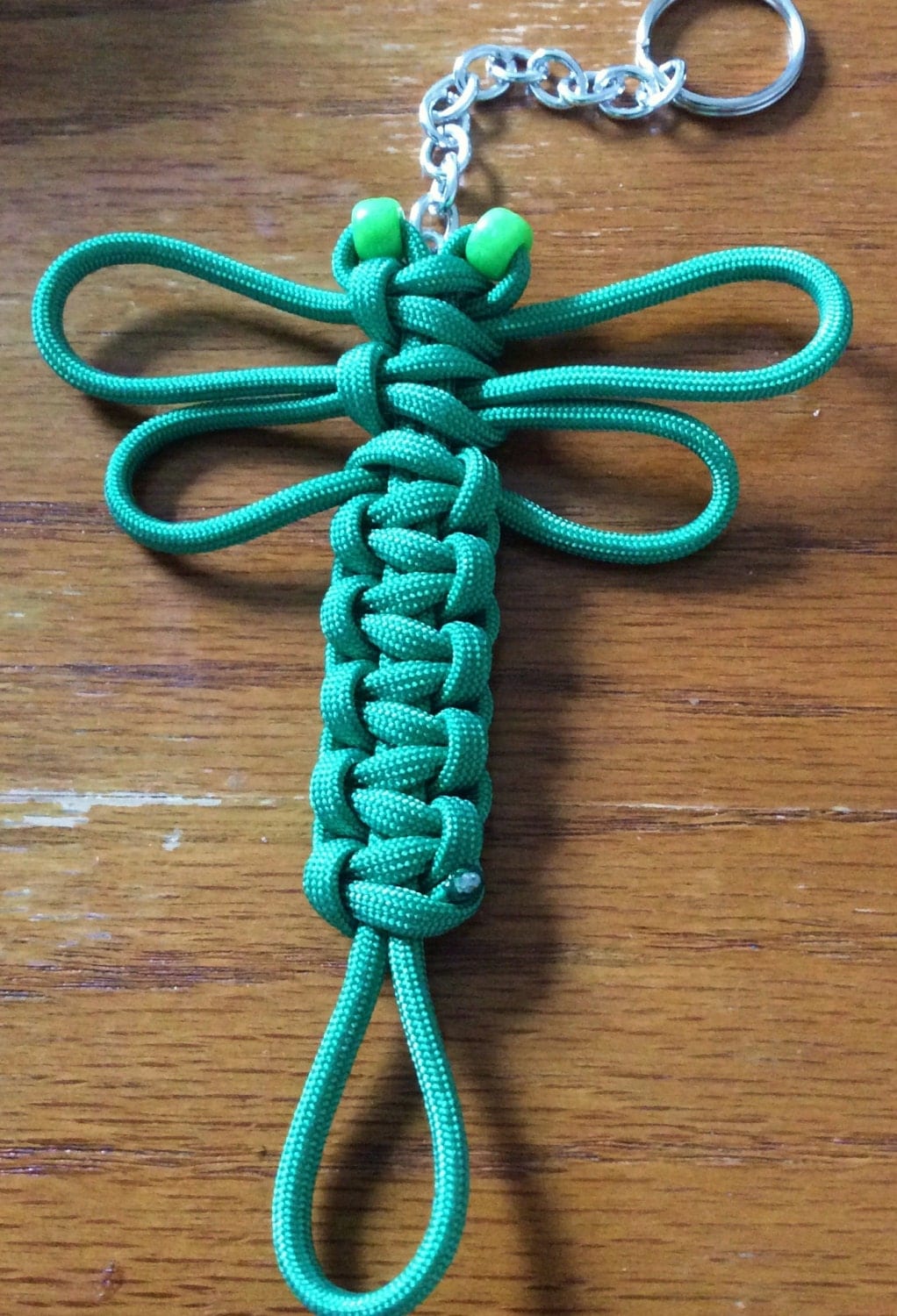Paracord Dragonfly Keychain by Spaboollys on Etsy