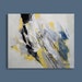 Painting GreyYellow Blue Painting White Painting Abstract