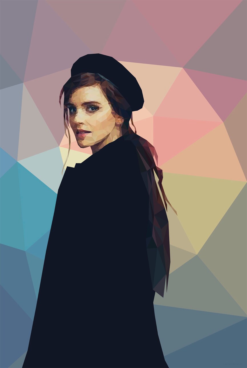 Printable digital poster: Emma Watson 24x36