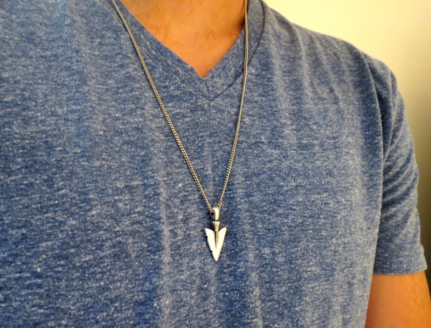 Men's Necklace Men's Silver Necklace Men's