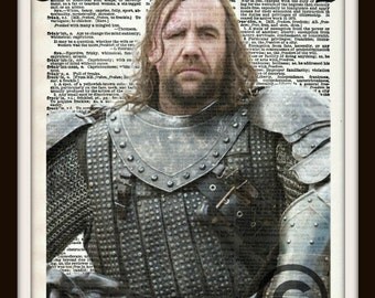 Sandor Clegane The Hound Game of Thrones Dictionary Art