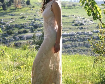 Bridesmaid dress .pastel maxi dress. wedding lace dress. evening dress. bohemian wedding dress. romantic prom dress. bridesmaid gown