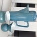 Vintage Contemporary Tea or Coffee Pot Matte Blue With Matching Creamer & Sugar