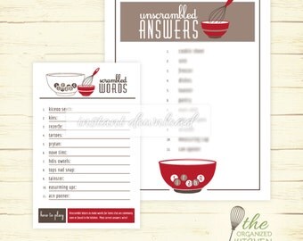 Bridal Shower Bingo Kitchen Theme Mixer Halfsheet In Bridal Shower Bingo Kitchen Theme Mixer Halfsheet In