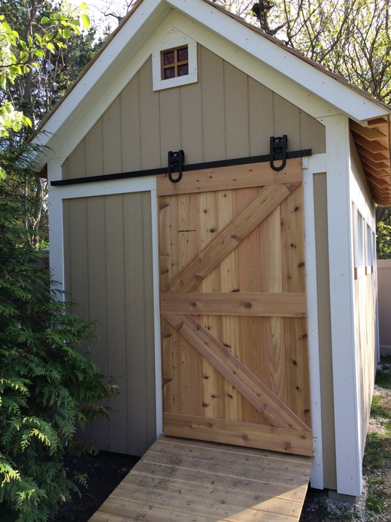 Items similar to All Cedar Sliding Barn Door on Etsy