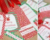 Christmas Gift Tags - Printable Holiday Tags for Christmas (Instant Download) - Editable Tags - Reindeer - Gingerbread Man - Candy Cane Tags Il_170x135