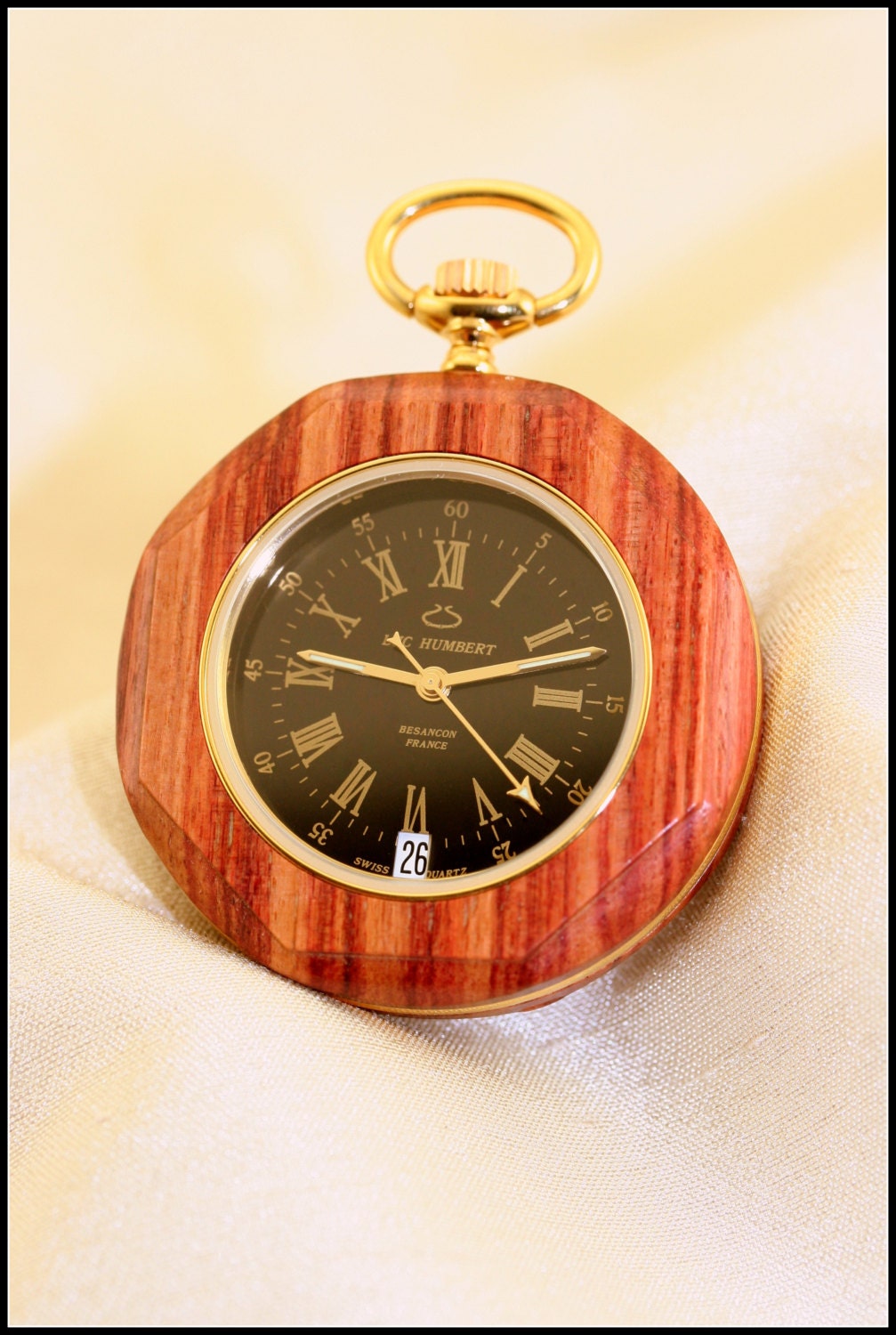 Wooden watch Pocket watches men Wood pocket watch Swiss