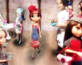 SALE ~ La dee da: dee doll with custom American flag Fourth of july tube Dress and Accessories.