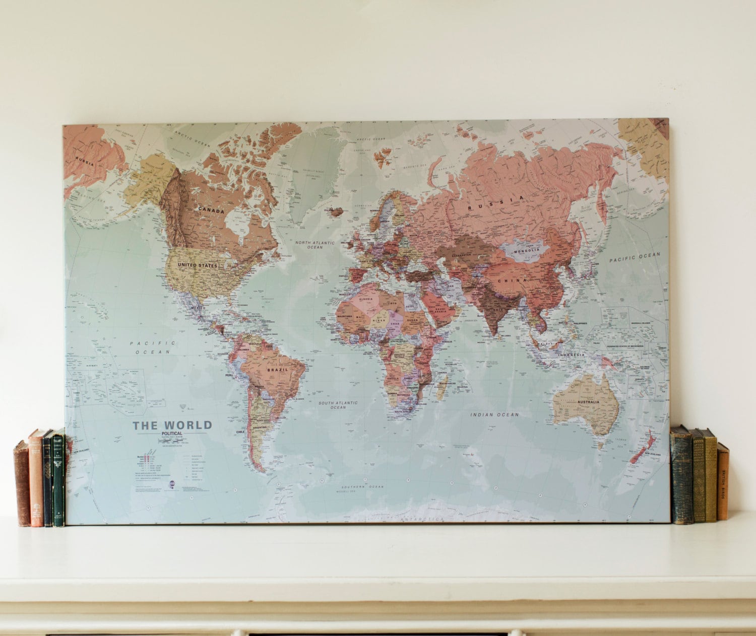 Executive World Map Canvas Print