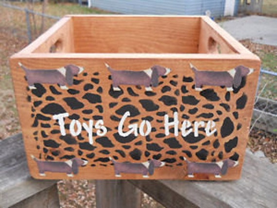 etsy wooden toy box