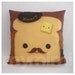 16 x 16" Pillow, Brown Pillow, Food Pillow, Mustache Pillow, Cotton Pillow, Kawaii Pillow, Accent Pillow, Kids Cushion, Decorative Pillow,