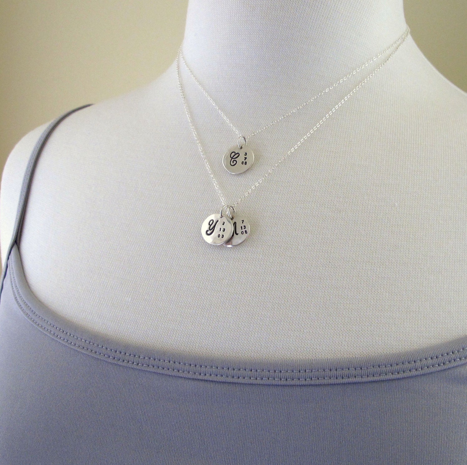 Sterling Silver Hand Stamped Charm for Mother's by esdesigns