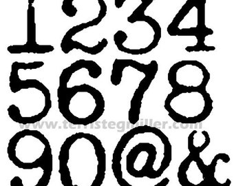 Thermofax Screen - Numbers