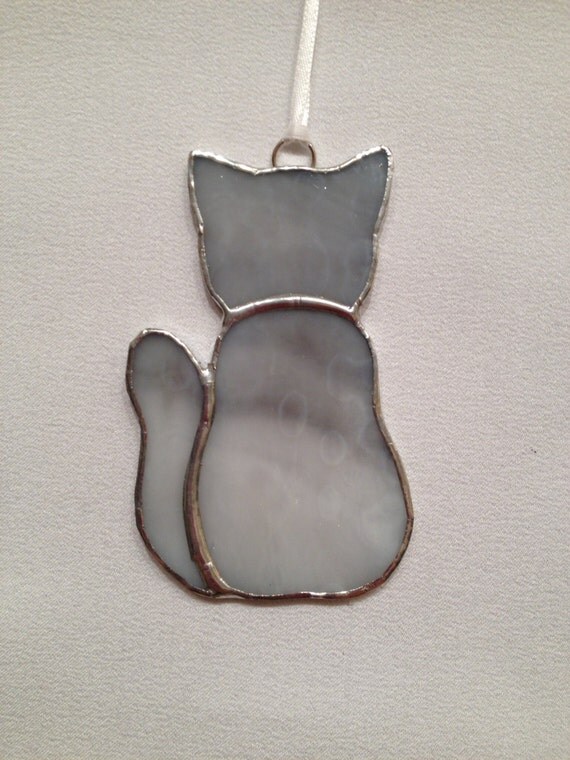 Stained Glass Ornament Gray Kitty Cat Free Nude Porn Photos