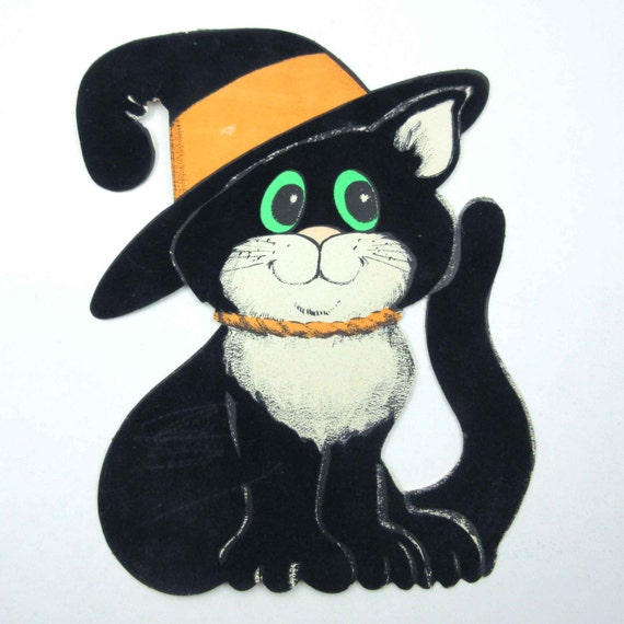 RESERVED FOR KATIE Vintage Halloween Die Cut by grandmothersattic