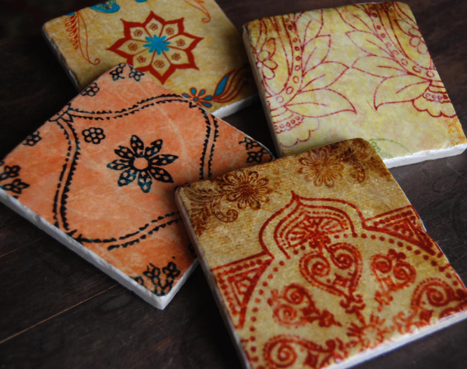 Coasters Jewel of India coaster set